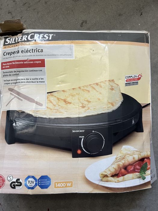 Maquina fazer crepes Silver Crest - nova