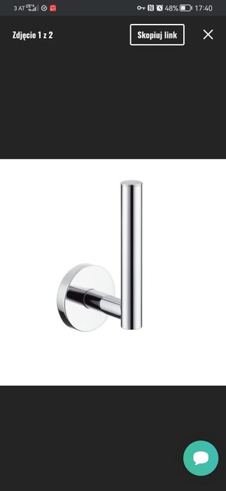 Hansgrohe Uchwyt na Rezerwowy Papier 40517000