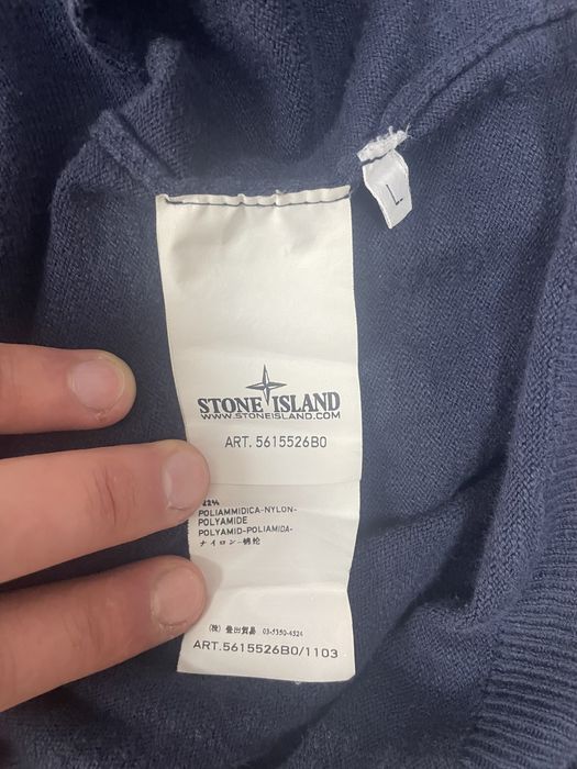 Stone island knit zip