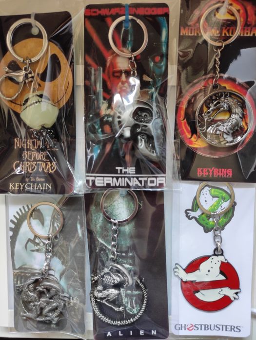 Alien Keychain, Terminator Keychain, Jack Nightmare Before Christmas Keychain, Mortal Kombat Keychain, Paper House Keychain64284044059011120