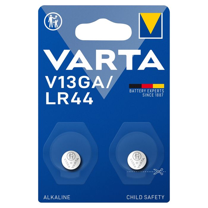 2X Bateria Alkaliczna Varta Lr44 Ag13 V13Ga 1.5V Guzikowa Pastylkowa