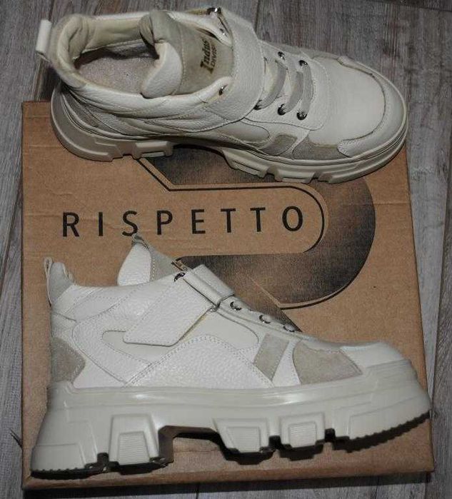 Жіночі кросівки Rispetto Ж-518-3348 Ж 580596 бежеві шкіра 37 р 24 см