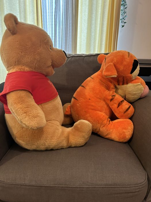 Peluches Winnie the Pooh e Tigre tamanho grande