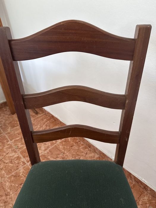 Mesa de jantar em madeira maciça + 6 cadeiras mais fotos mensagem privada