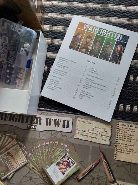 Warfighter The WWII Europe Tactical Combat Card Game 2nd Edition - gra