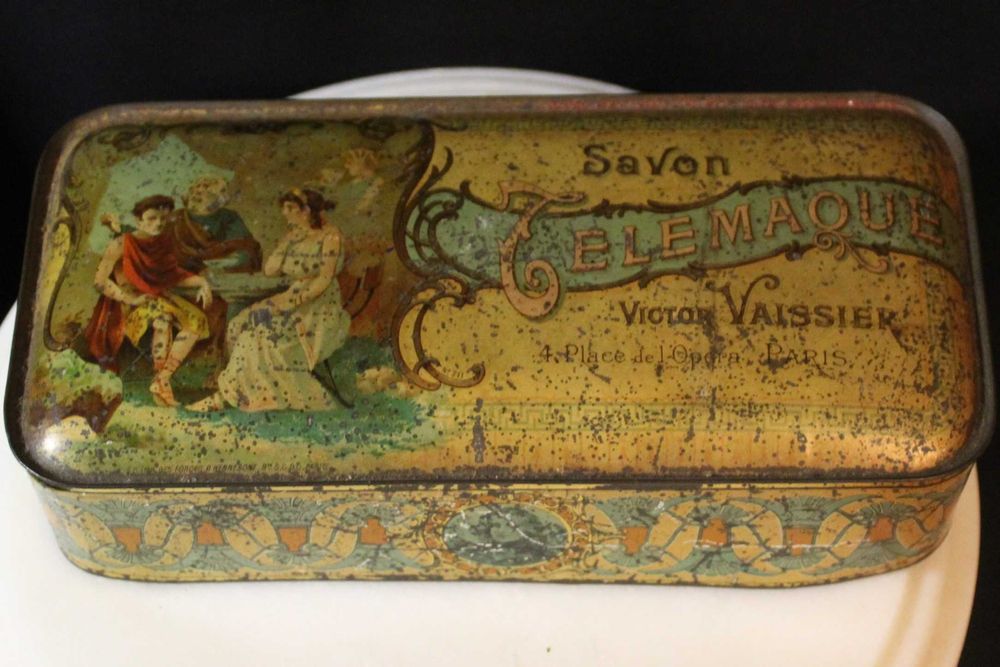 Colecionismo , lata francesa sabonete, anos 40