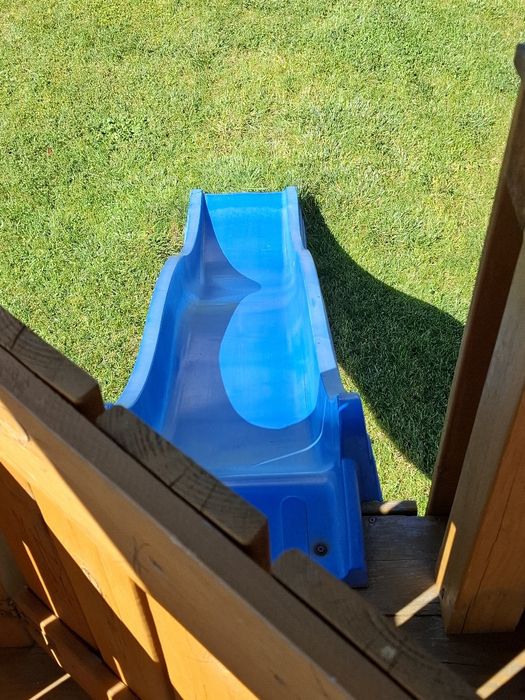 Duży drewniany domek plac zabaw dla dzieci do ogrodu