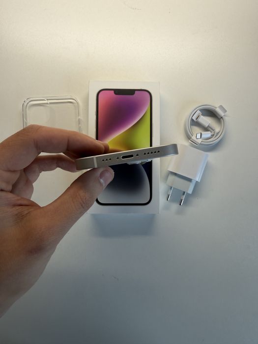 iPhone 14 128gb biały bateria 100% komplet