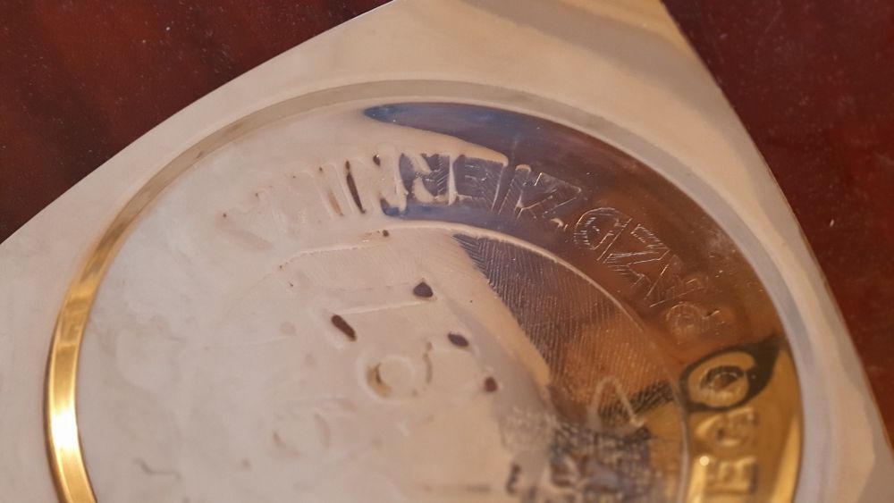 Patera metalowa okolicznościowa prl