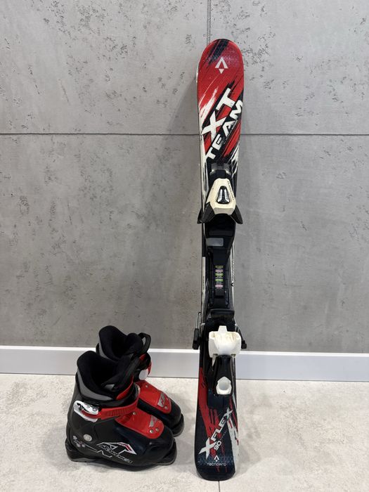 Narty dzieciece XT Team 90cm + Buty Nordica 235mm Wlkp.