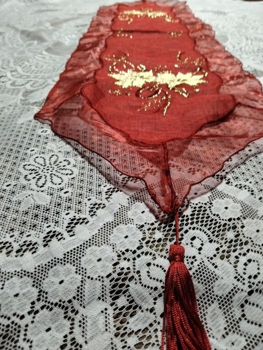 Napron de Natal bordado à mão