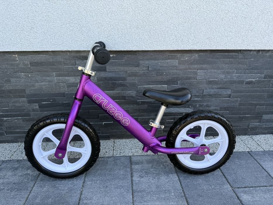 Rowerek biegowy CRUZEE 12" Fioletowy