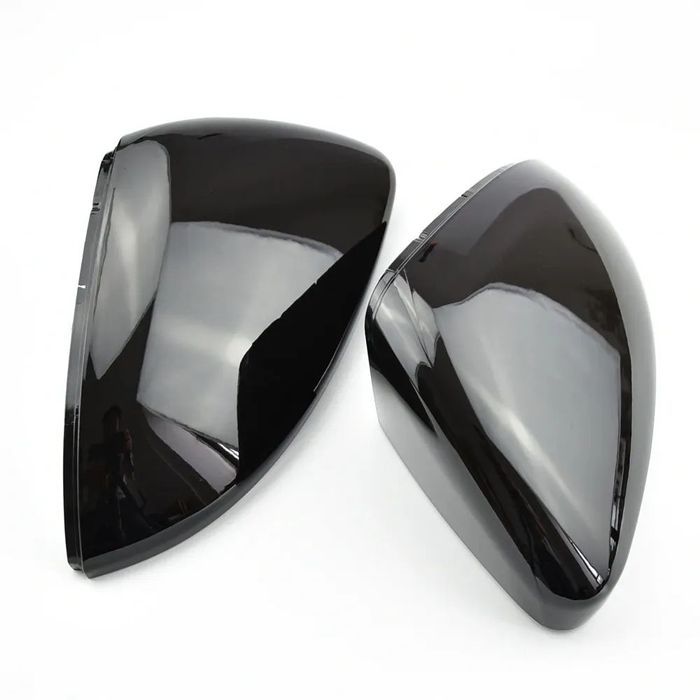 Capas / carcaça de espelhos preto piano brilhante em plástico para VW Golf 7, 7.5 2012-2020