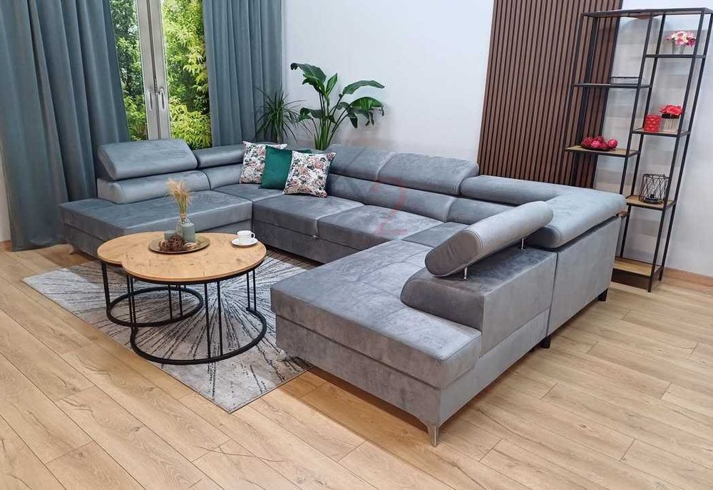 Narożnik MILANO U Kanapa Sofa z Funkcją spania USB DOSTAWA 3-7DNI