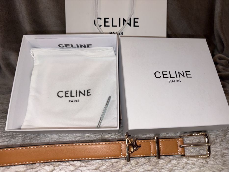 Pasek Celine damski brazowy orginalny