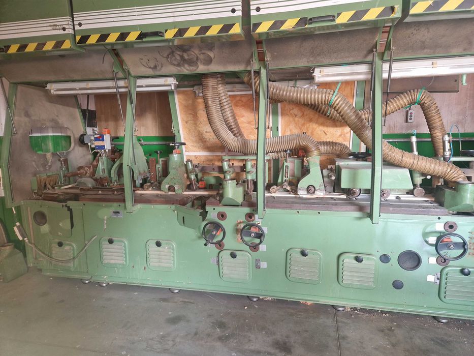 Strugarka czterostronna GRAMA ILSF z podajnikiem do drewna mokrego