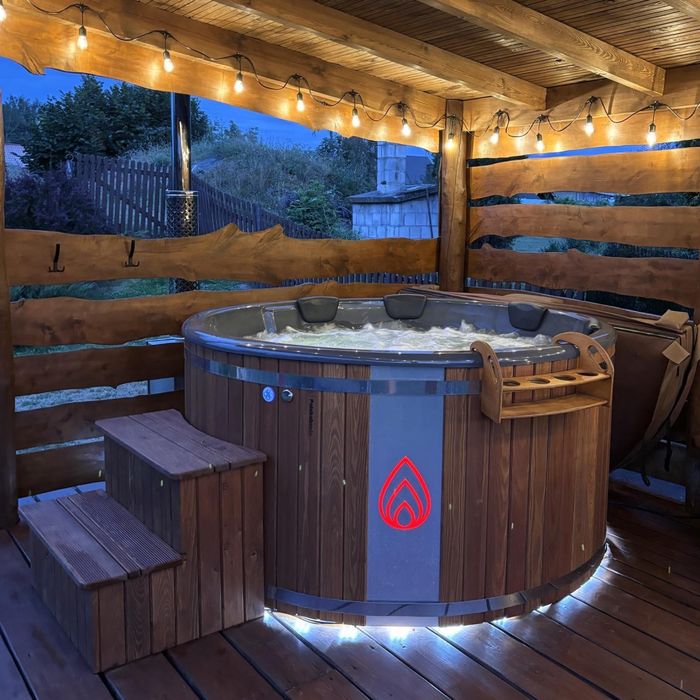 Domek do wynajęcia z balią/jacuzzi nad rzeką Biebrzą