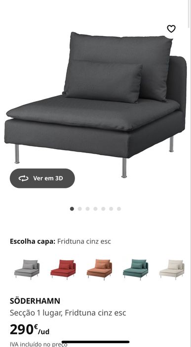 Sofa modular IKEA com capas extra