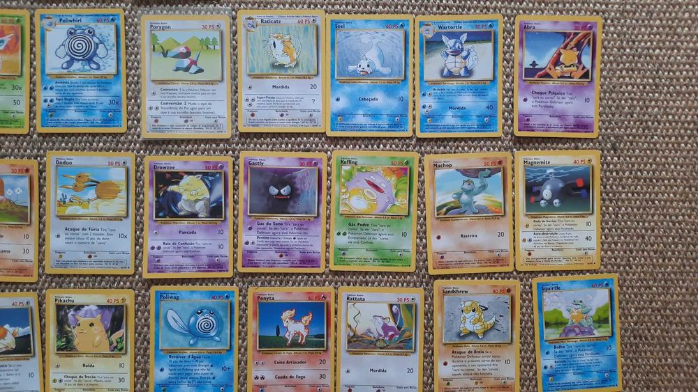 Cartas Pokémon Base Set WOTC - Português Mint / Near Mint - Comuns & Incomuns