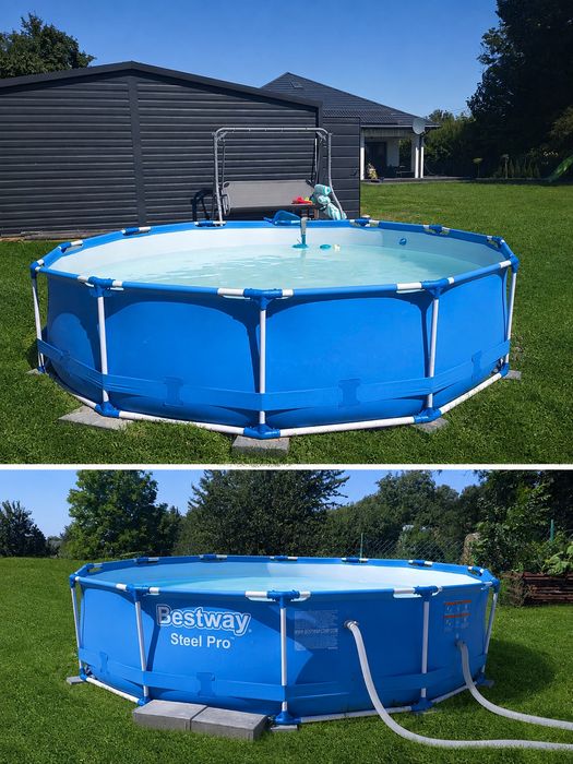 Basen stelażowy Bestway Steel Pro 366 cm – kompletny zestaw!