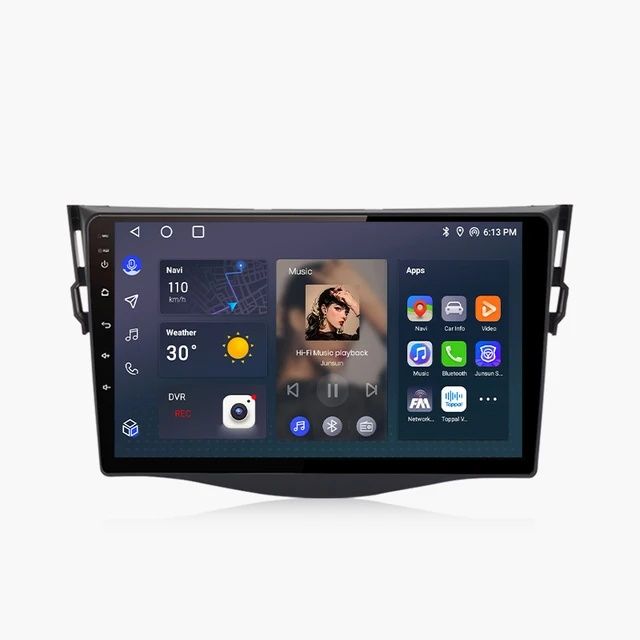 Rádio 9" android Toyota Rav4 de 2005-13 CARPLAY WIFI GPS