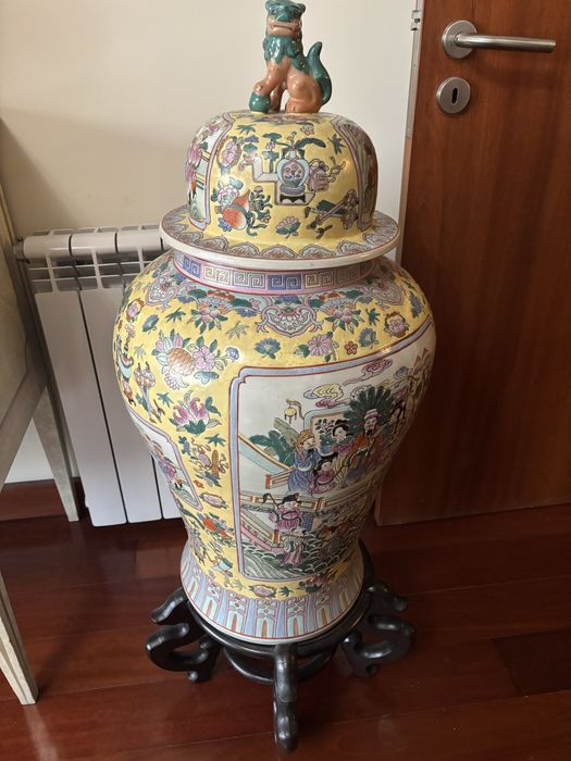 Jarrão chines de porcelana