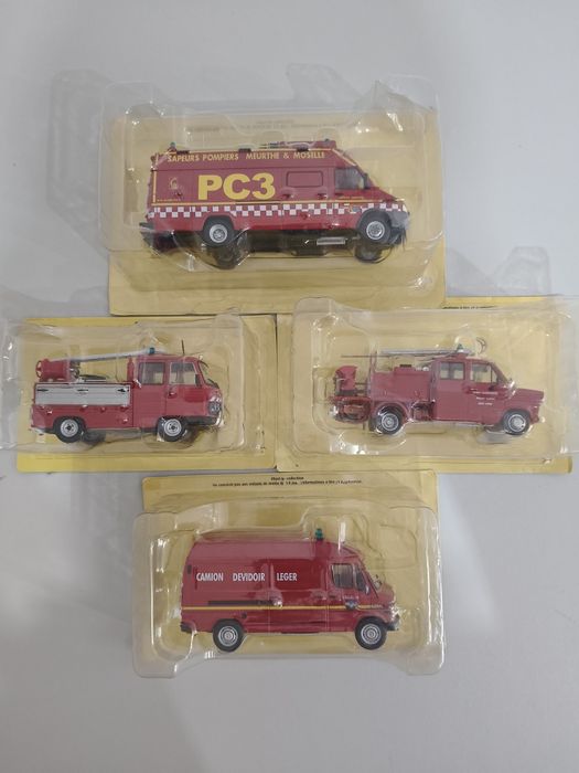 Miniaturas bombeiros, escala 1:43