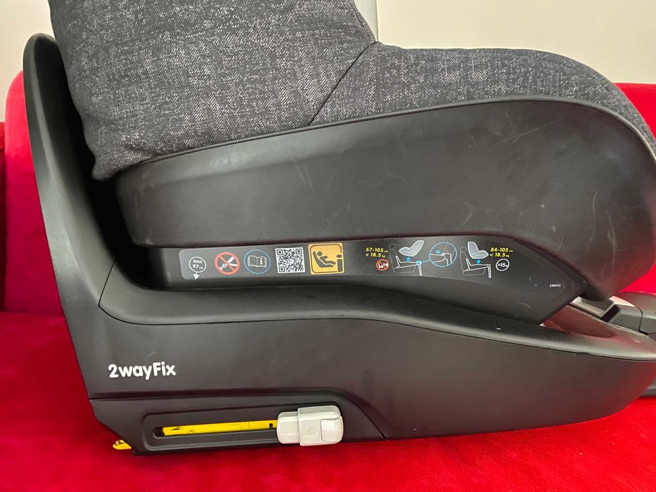 Cadeira auto 2 wayPearl c/isofix - p/crianças de 68-105cm - como NOVO