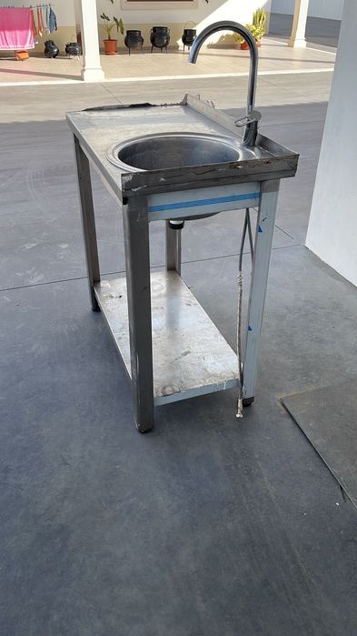 Bancada de inox para jardim