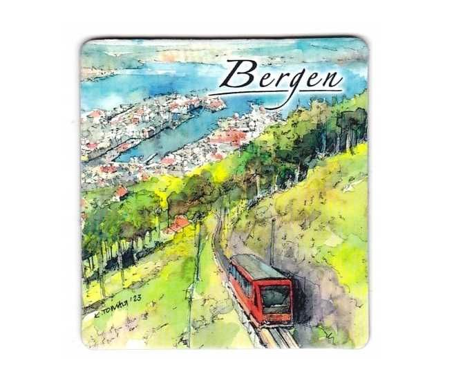 BERGEN NORWEGIA magnes na lodówkę cz620