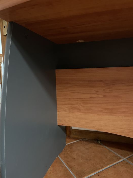 Secretária escritorio com movel de gavetas