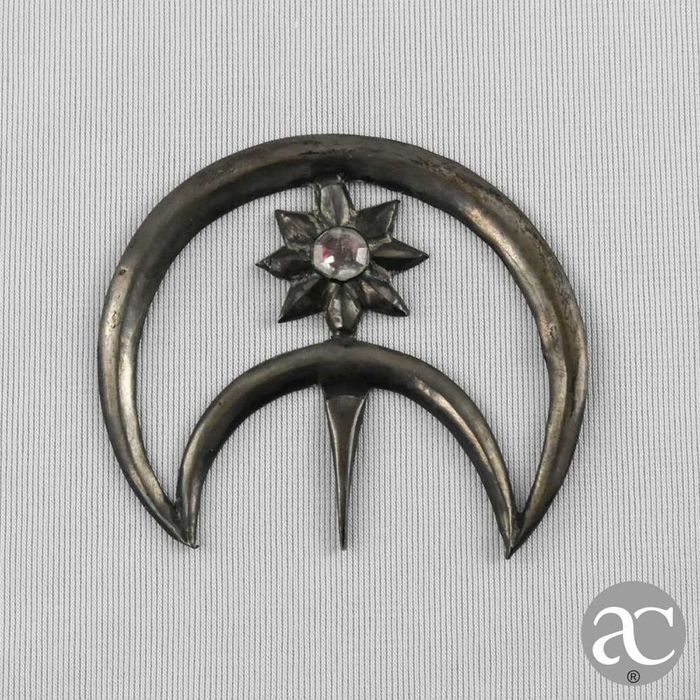 Resplendor em prata portuguesa antiga séc. XVIII / XIX