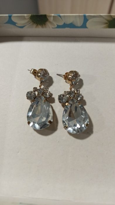Kolczyki H&M ala diamenty
