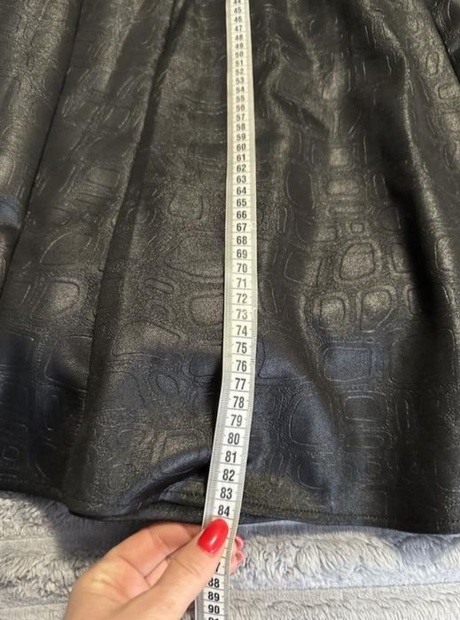 Шикарна стильна максі спідниця під шкіру