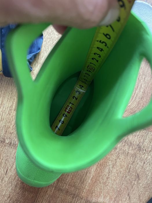 Piankowe leciutkie kalosze z uchwytami r 22-23 gumaki