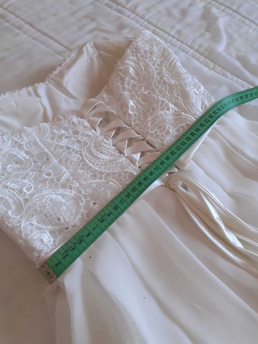 Vestido branco de ceromonia - tamanho do S ao L