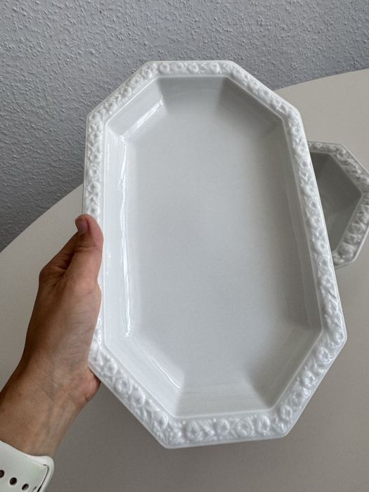 Zestaw dwóch  półmisków Rosenthal Maria Biała