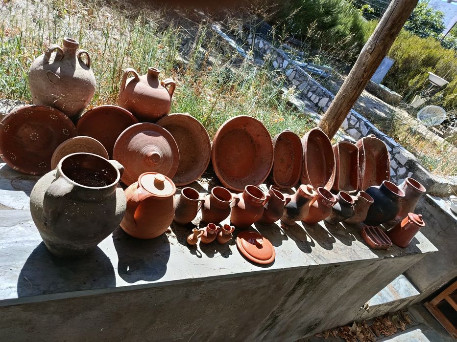 Lote de peças de barro alentejano