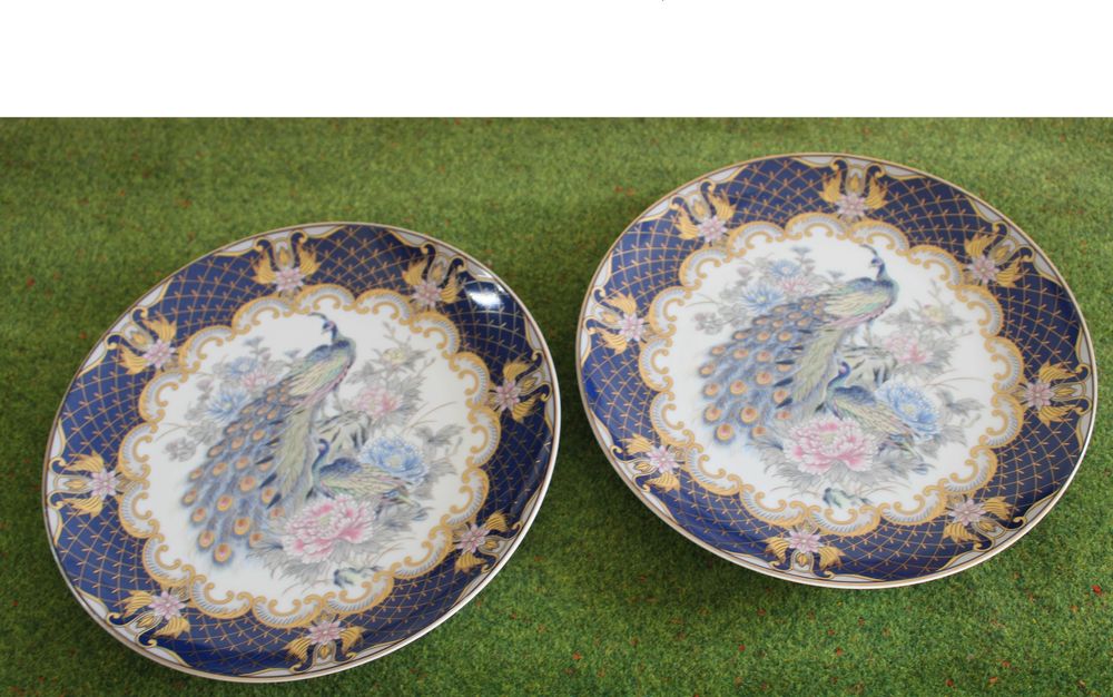 Pratos decorativos Pavão