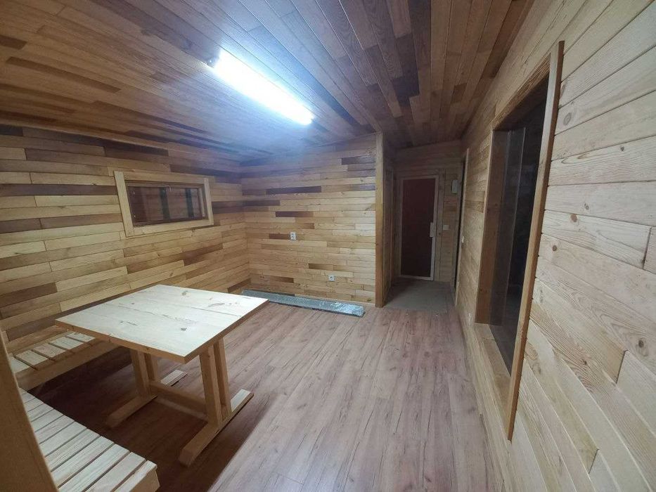 Баня готова модульна мобільна  8*3,4м. (з котлом на дровах)