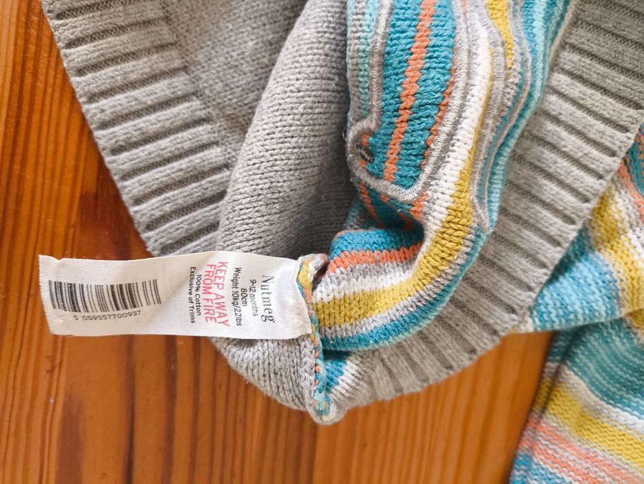 Sweterek chłopięcy Nutmeg krokodyl rozmiar 80