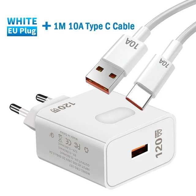 szybka ładowarka do telefonu 120W 3.0 USB C kabel typu C