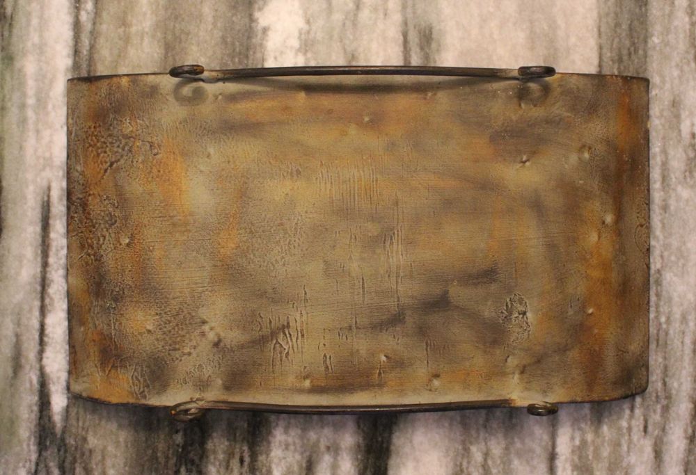 Bandeja, Travessa p frutas antiga em metal, estilo Art Déco com pernas