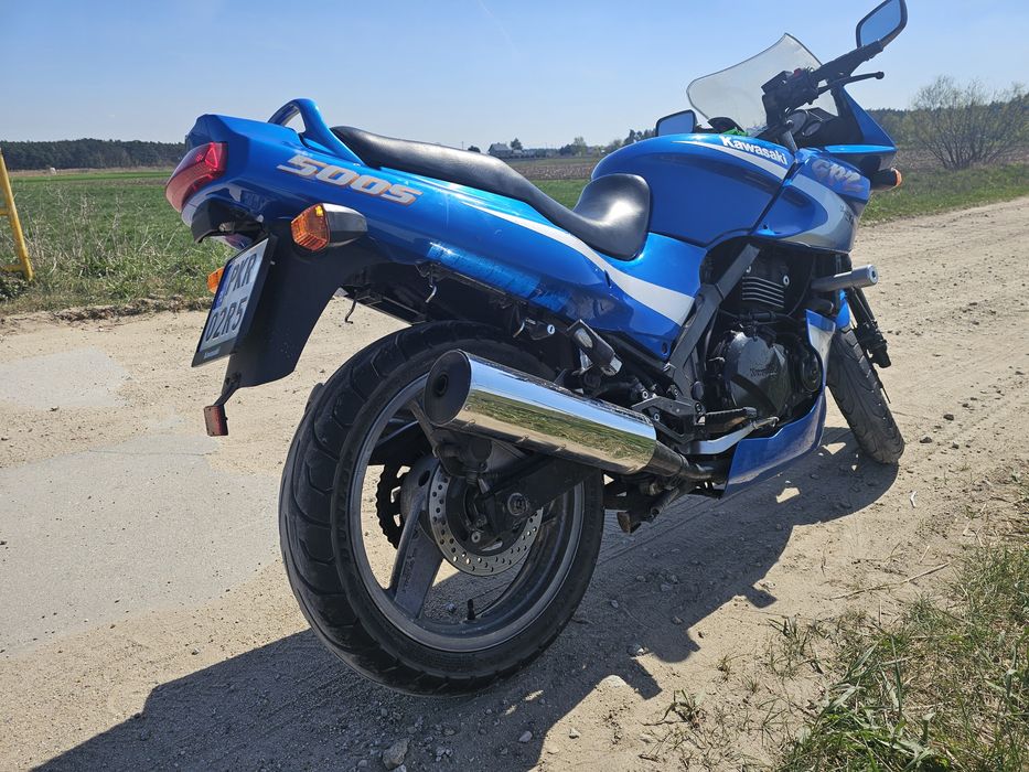 Kawasaki GPZ500 zarejestrowany