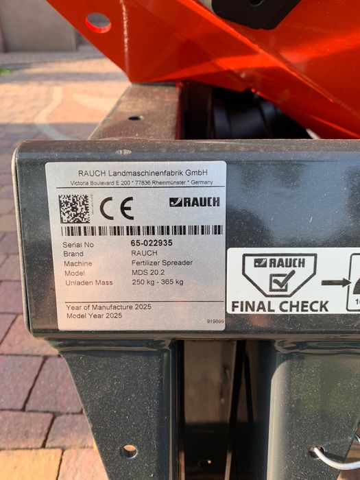 NOWY  Rozsiewacz RAUCH MDS 20.2 E-CLICK