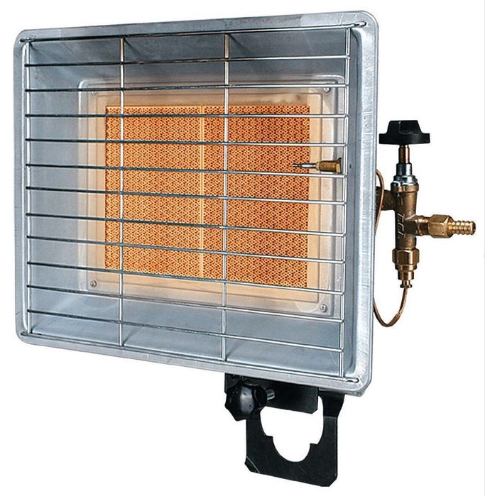 Газовый инфракрасный обогреватель Ravanson BRI 85N 3,4 кВт + редуктор