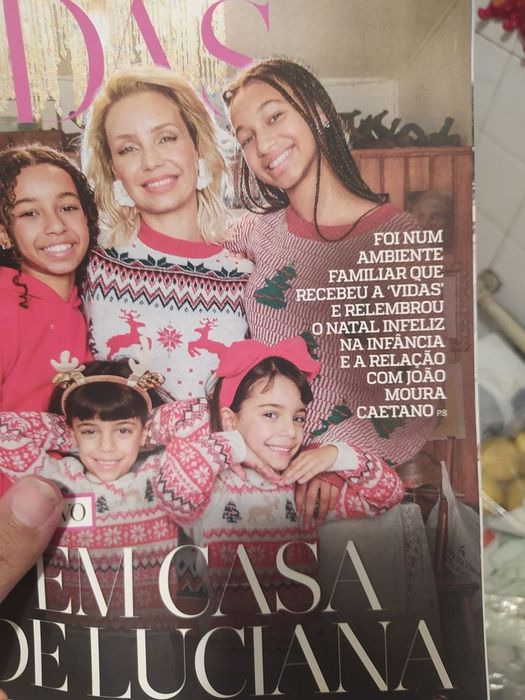 Revista vidas natal Luciana Abreu - oferta dos portes de envio