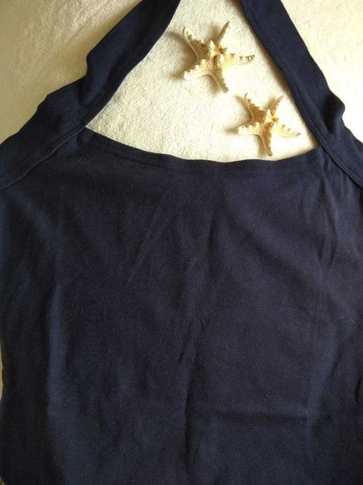 Blusa Sem Costas - Azul Escuro - Tamanho M - Mulher