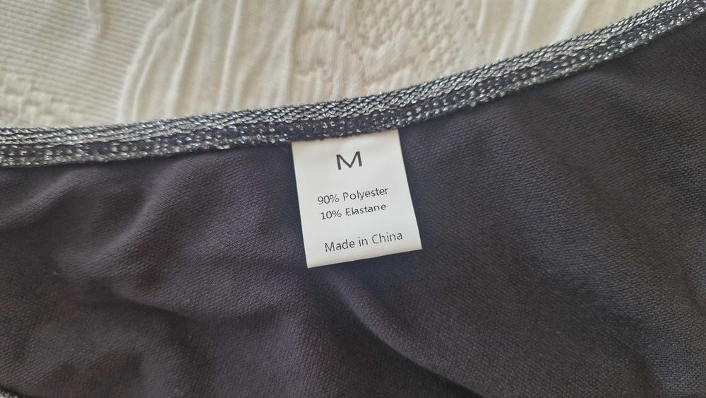 Bikini cinza Shein, tamanho M novo