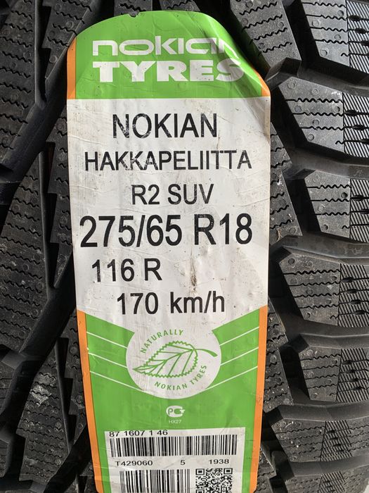 (8шт) нові 275/65R18 Nokian Hakkapeliitta R2 SUV (116R) зимові шини